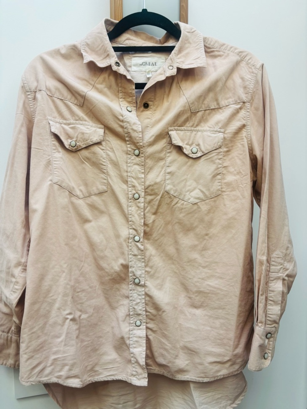 The Great Light Blush Button-Up Western Shirt